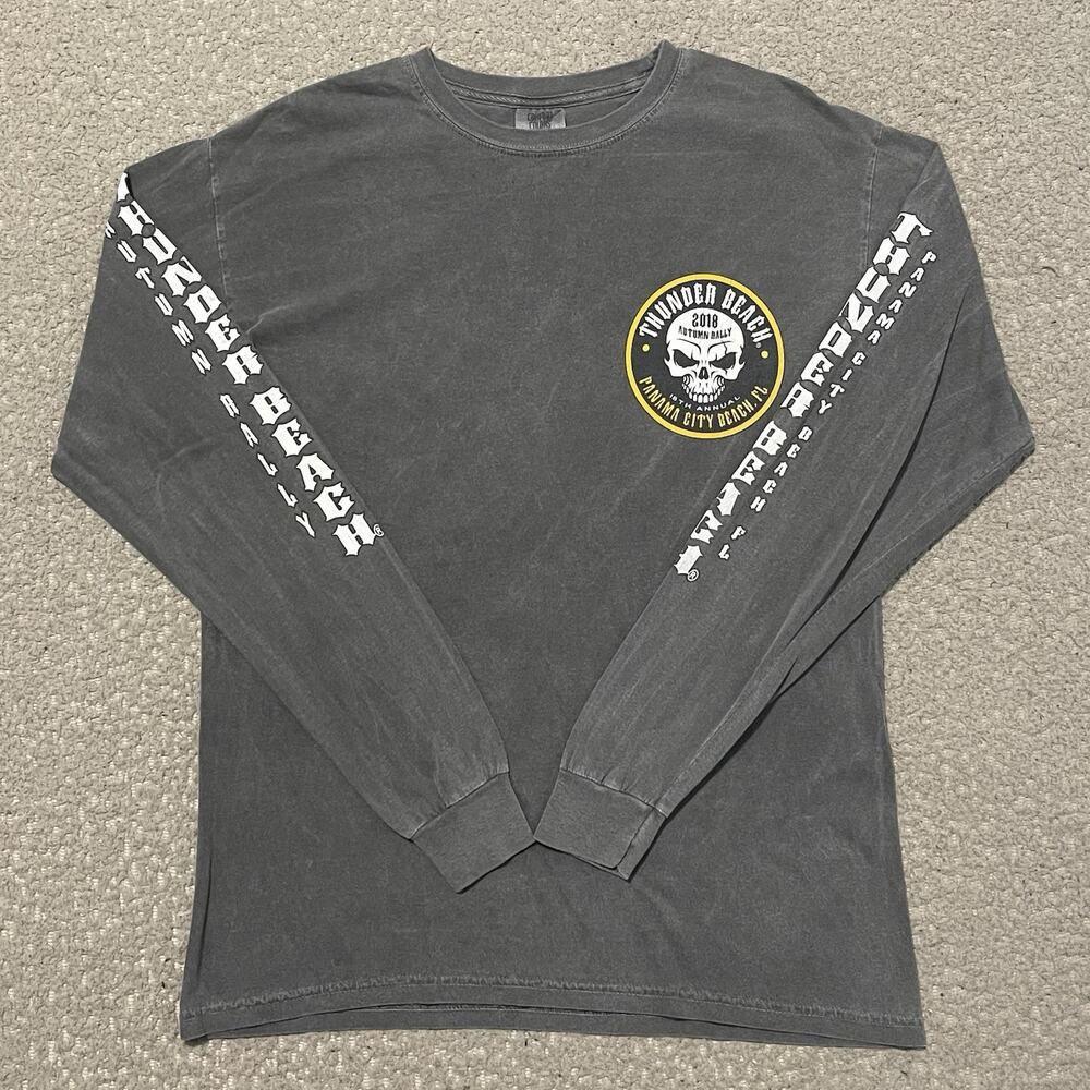 Thunder Beach Shirt Mens Gray 18th Annual Panama City Beach Fl. Tee